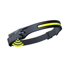 GENERICO - Pack 2 Linterna Led Cintillo Con Sensor Montado En La Cabeza Negro Negro