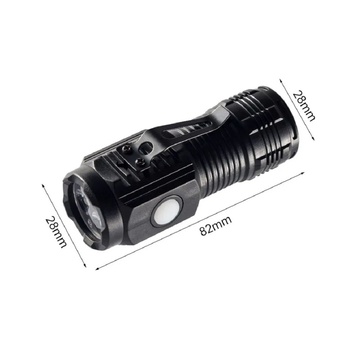 GENERICO - Linterna Tactica Recargable De Larga Distancia Led Negro