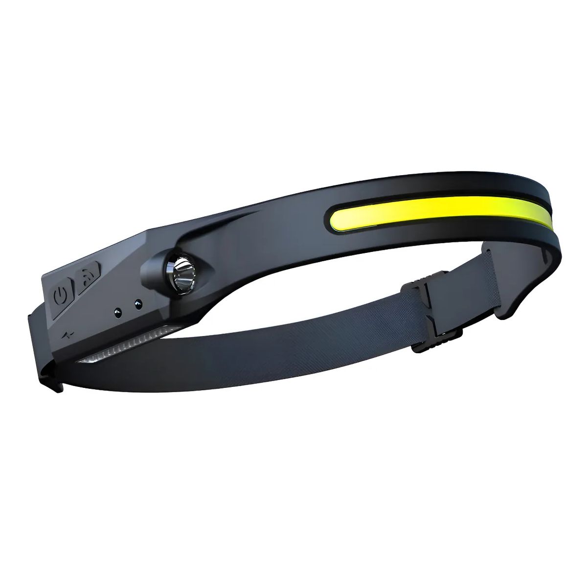 GENERICO - Linterna Frontal Recargable Foco Cabeza Led + Sensor Blanco