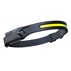 GENERICO - Linterna Frontal Recargable Foco Cabeza Led + Sensor Blanco