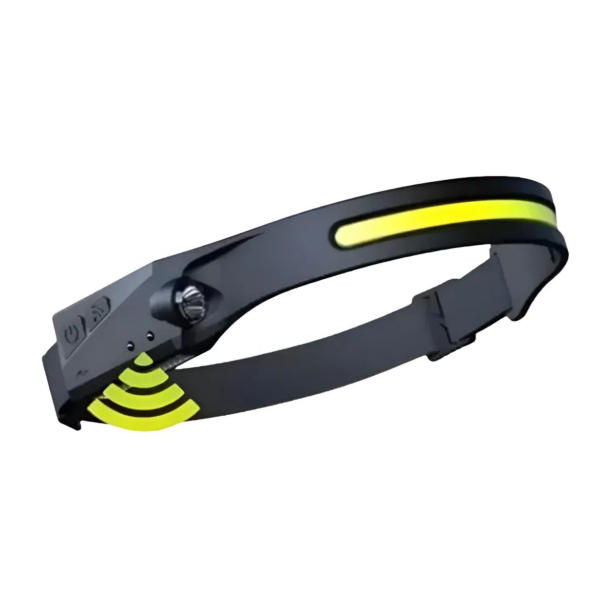 GENERICO - Linterna Led Frontal Cintillo X2 Recargable Auto Encendido Negro Blanco