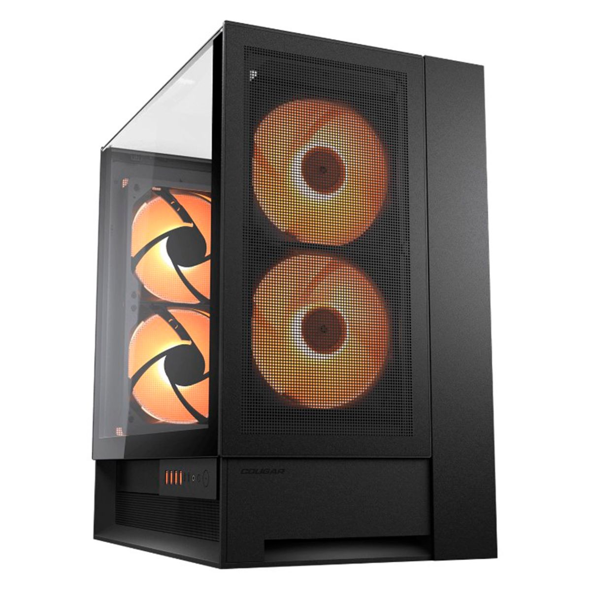 COUGAR - Gabinete Gamer Cougar OMNYX BLACK 4 ventiladores 160 mm ARGB incluidos