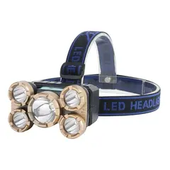 GENERICO - Linterna Led Minero Cabeza Cintillo Usb Led T6 Cree Recarga