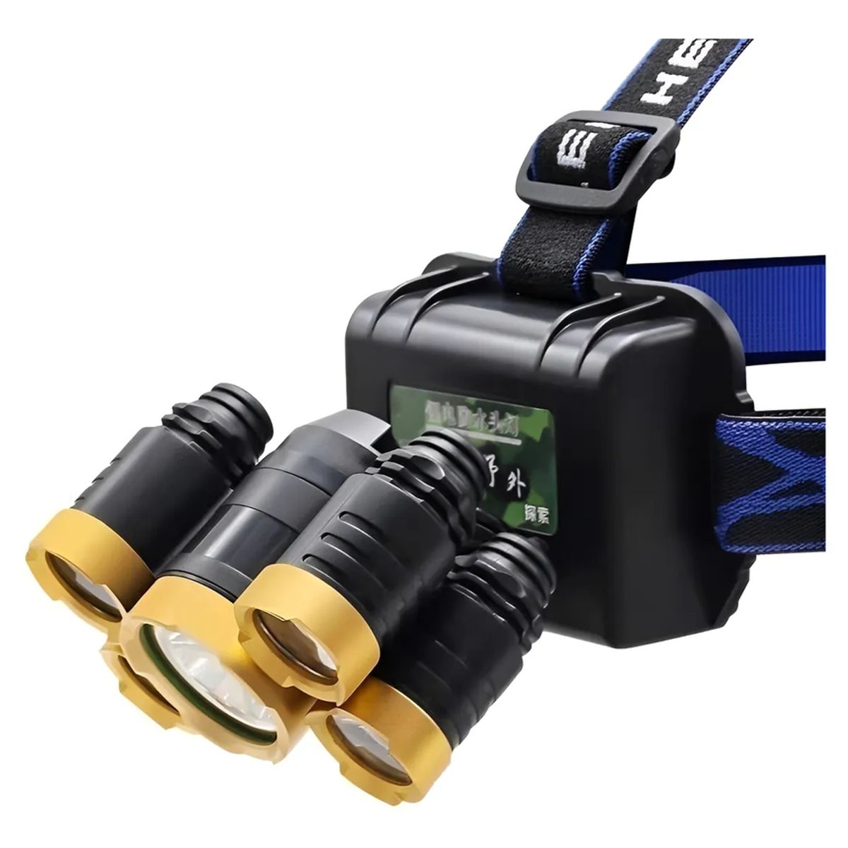 GENERICO - Linterna Led Minero Cabeza Cintillo Usb Led T6 Cree Recarga