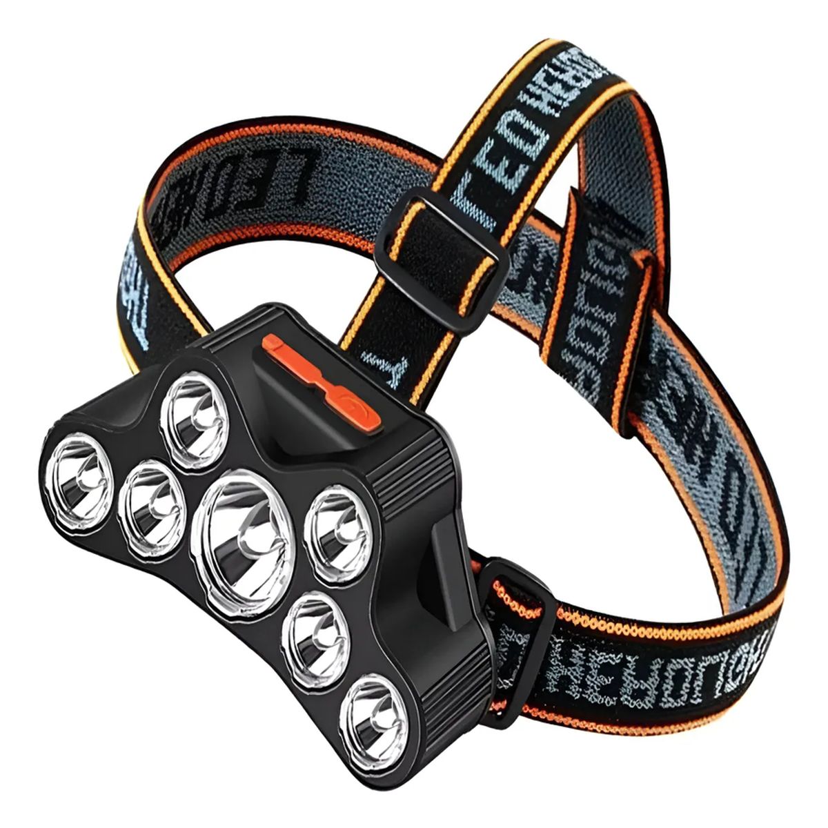 GENERICO - Linterna Frontal 7 Led Impermeable Recargable Usb Luz Negro