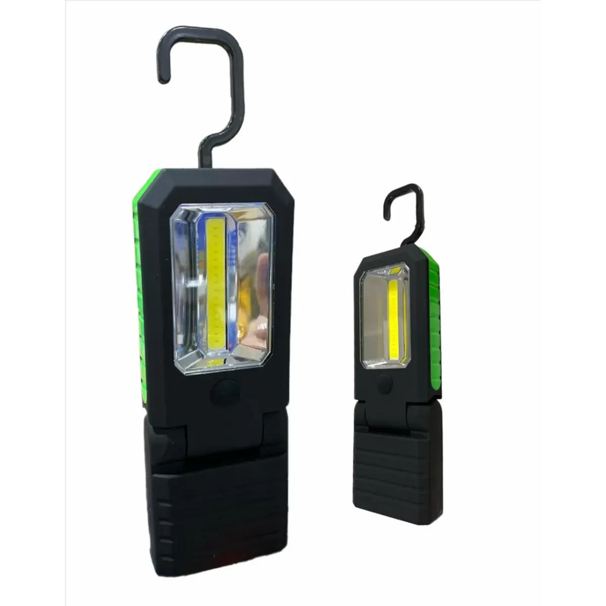 GENERICO - Pack 12 Unidades De Linternas 1 Cob 3 Led Con Imán Y Gancho Blanco