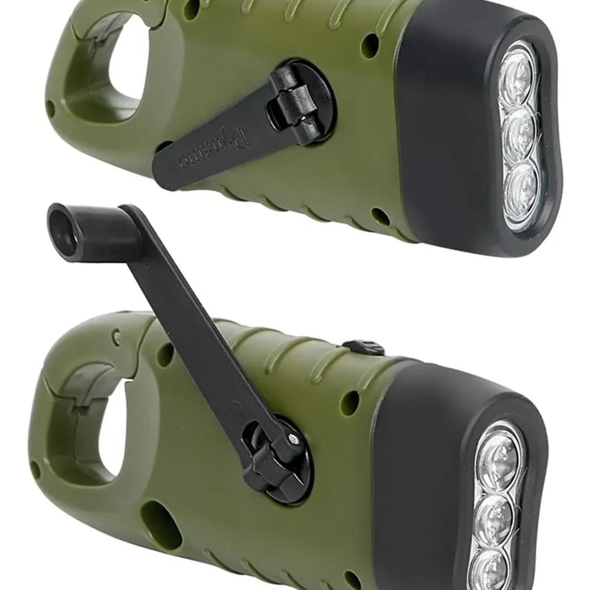 GENERICO - Linterna Outdoor Recargable Con Dinamo Y Por Energia Solar