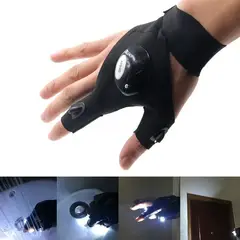 GENERICO - Guante Con Linterna Led Para Bici Caza Pesca Trabajos