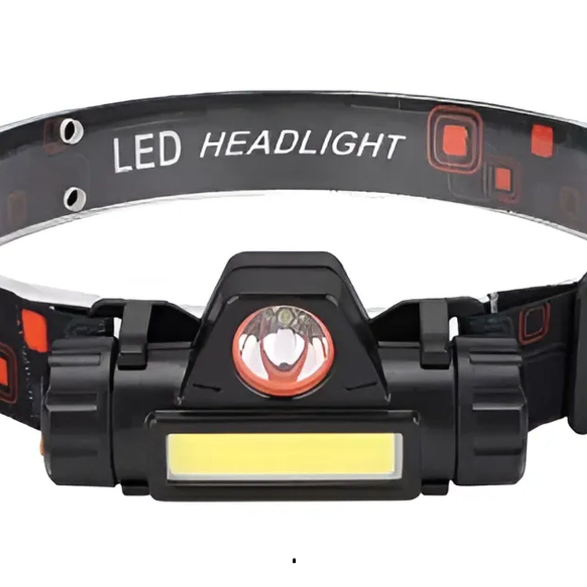 GENERICO - Linterna Cabezal Tipo Cintillo Recargable Led Usb Luz Blanca