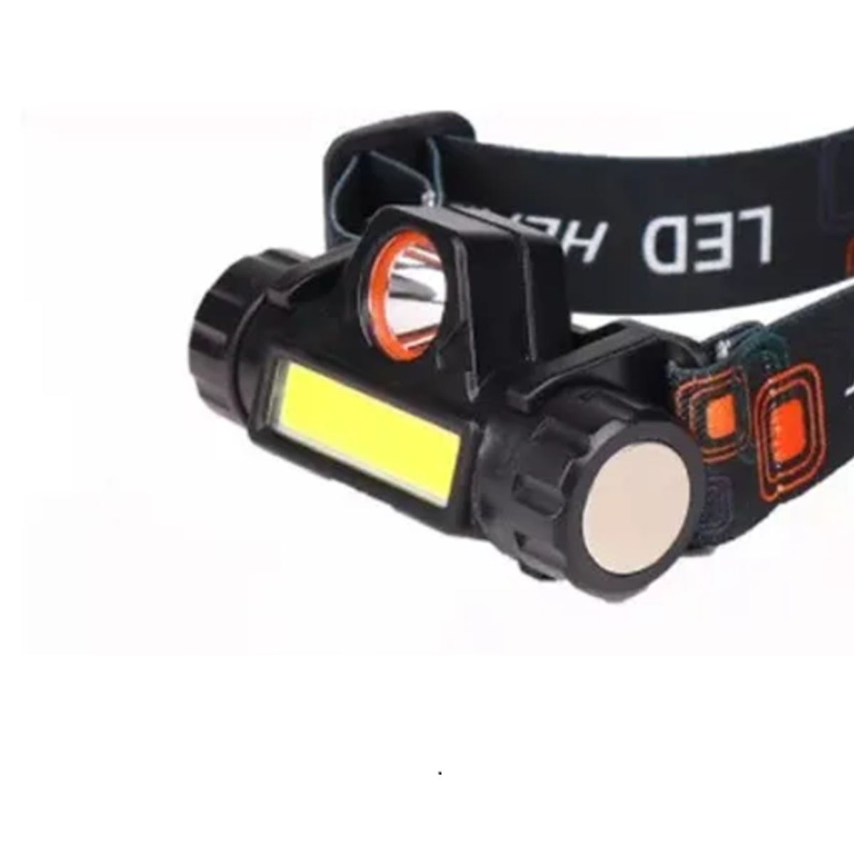 GENERICO - Linterna Cabezal Tipo Cintillo Recargable Led Usb Luz Blanca