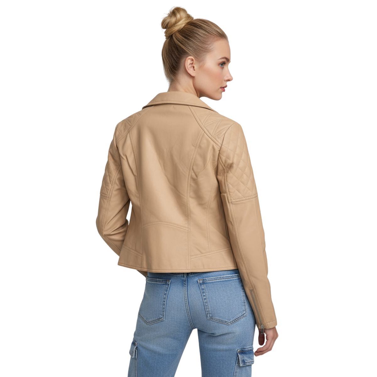 D'JOE - Chaqueta Ecocuero Aviadora Mujer Atenea