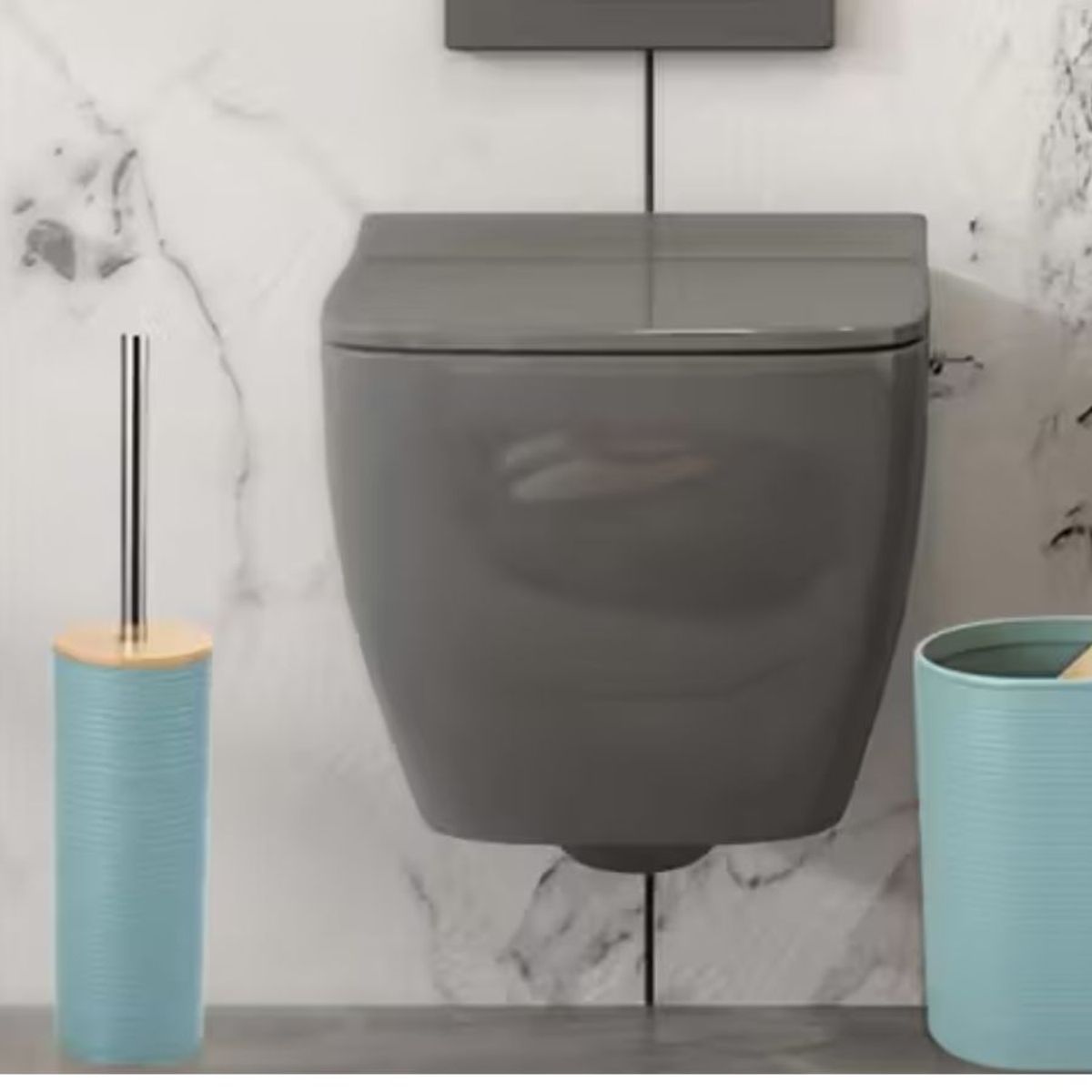 GENERICO - Cepillo De Baño Con Tapa De Bamboo 41x92 cm