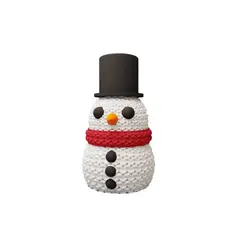 GENERICO - Figura - Muñeco de Nieve Tejido