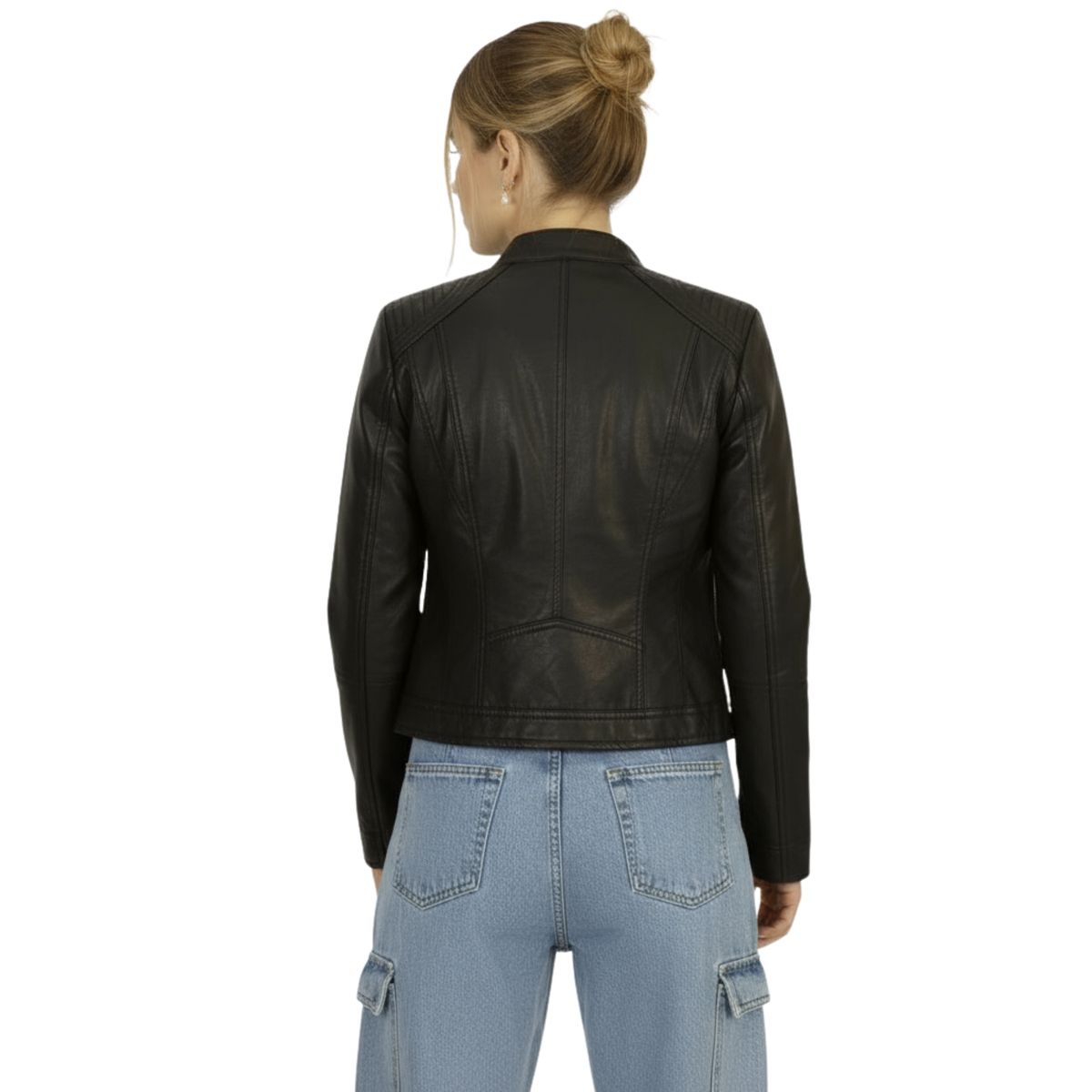 D'JOE - Chaqueta Ecocuero Biker Mujer Olimpus