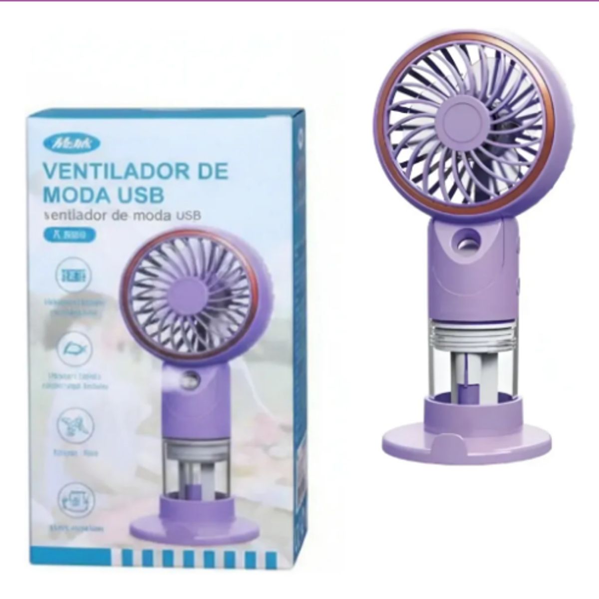GENERICO - Mini Ventilador Nebulizador Portátil Usb Silencioso 37v