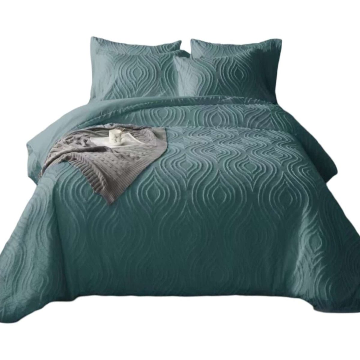 GENERICO - CUBRECAMA QUILT VERANO DELGADO NO ACOLCHADO KING