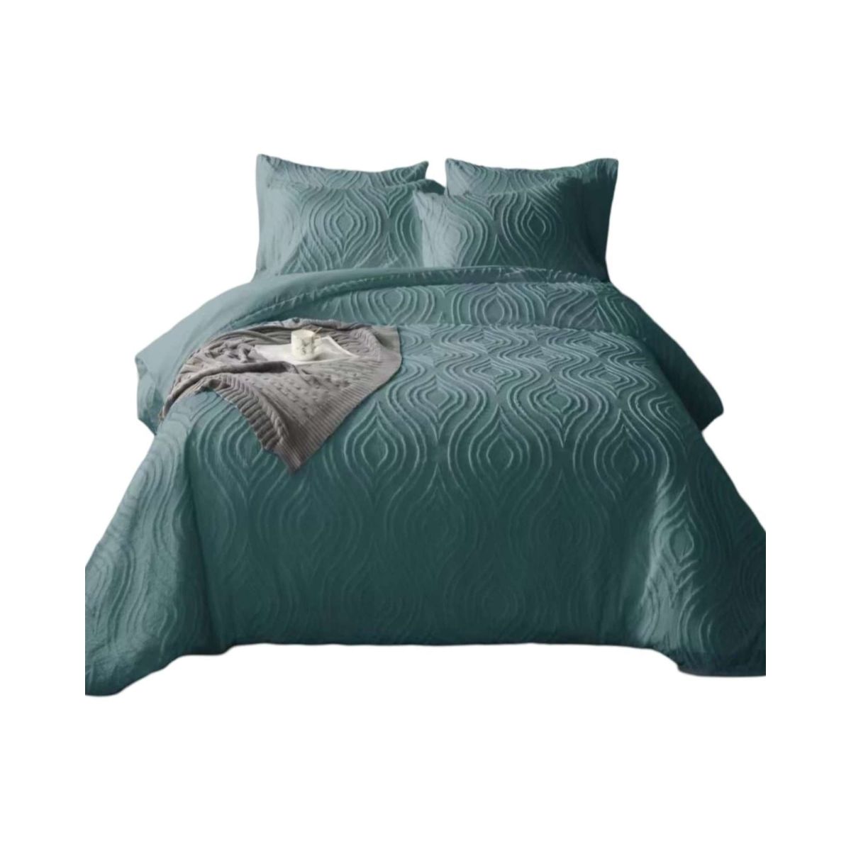 GENERICO - CUBRECAMA QUILT VERANO DELGADO NO ACOLCHADO KING