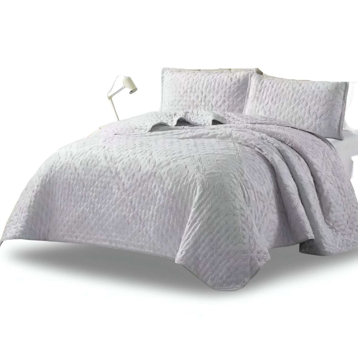 GENERICO - CUBRECAMA QUILT TUFTING DE LUJO SUAVE KING