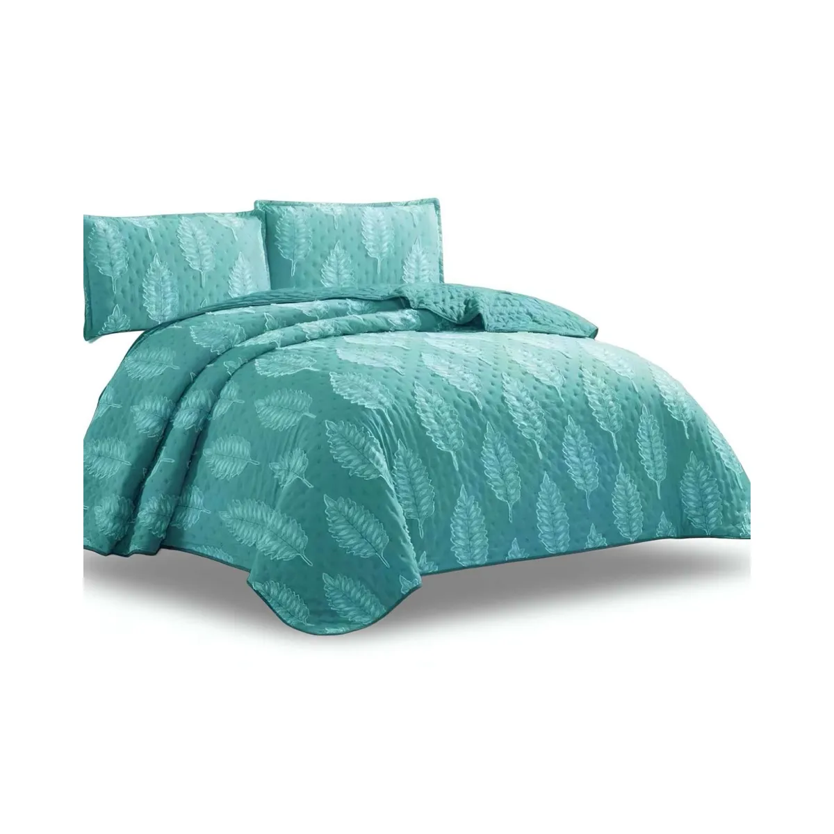GENERICO - CUBRECAMA QUILT TUFTING DE LUJO SUAVE 2 PLAZAS