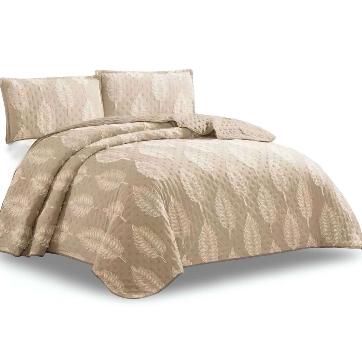 GENERICO - CUBRECAMA QUILT TUFTING DE LUJO SUAVE KING