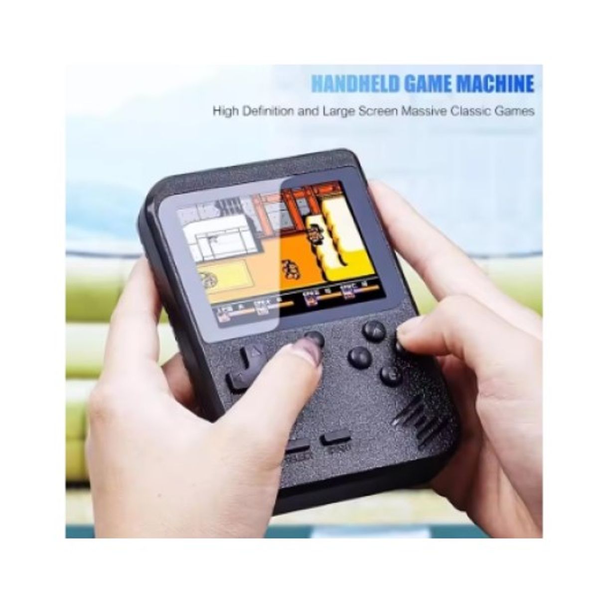 GENERICO - Mini Consola de Video juegos Portátil de 400 Juegos Color Negro