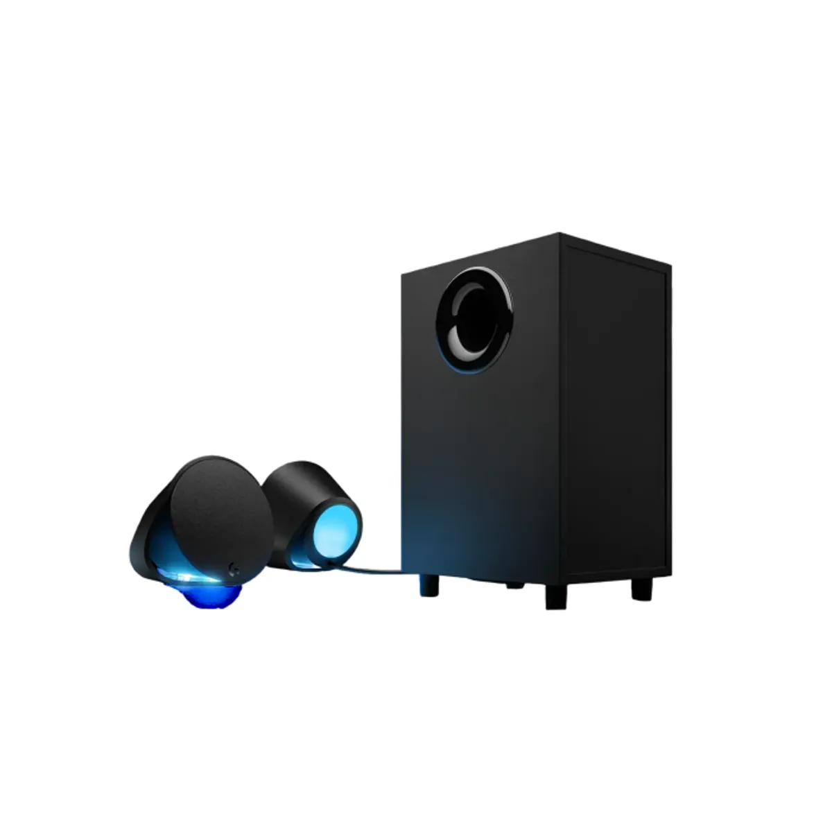 LOGITECH - Logitech G560 Parlantes Gamer 2.1 RGB LIGHTSYNC, Bluetooth, USB, 240W, Sonido Envolvente, Negros