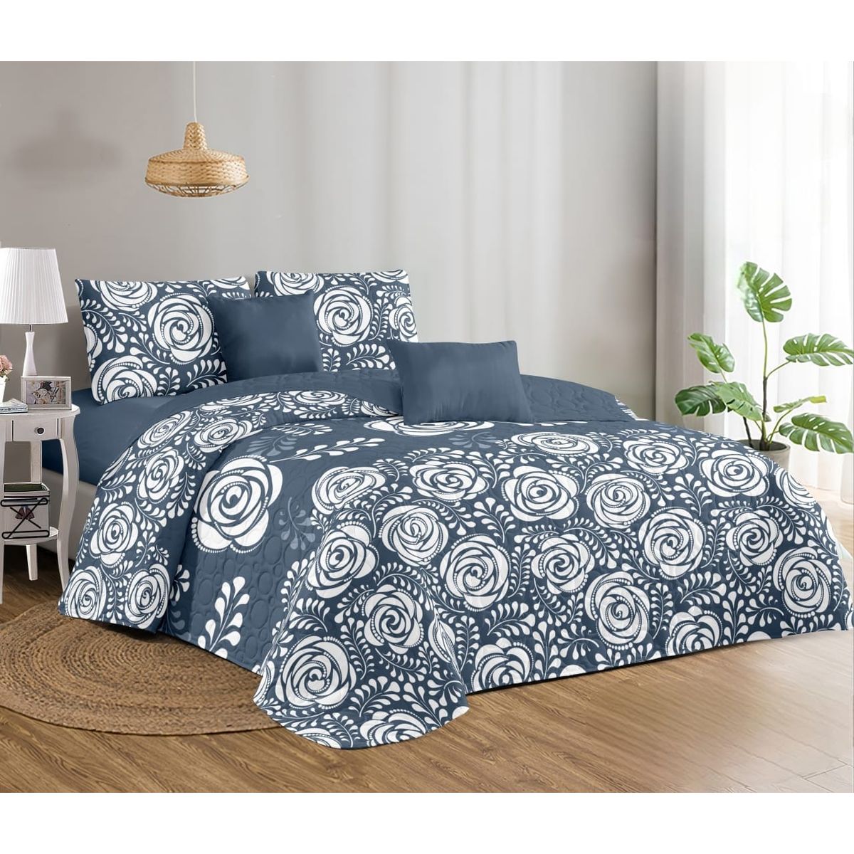 GENERICO - Quilt de Verano 2 plazas con Diseño  TFCC626
