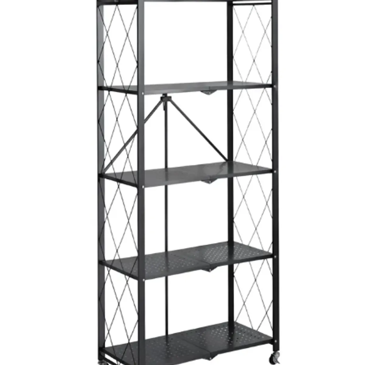 MASCO TODO - Estante Plegable Rack Metálico Organizador Multiuso 5 Niveles