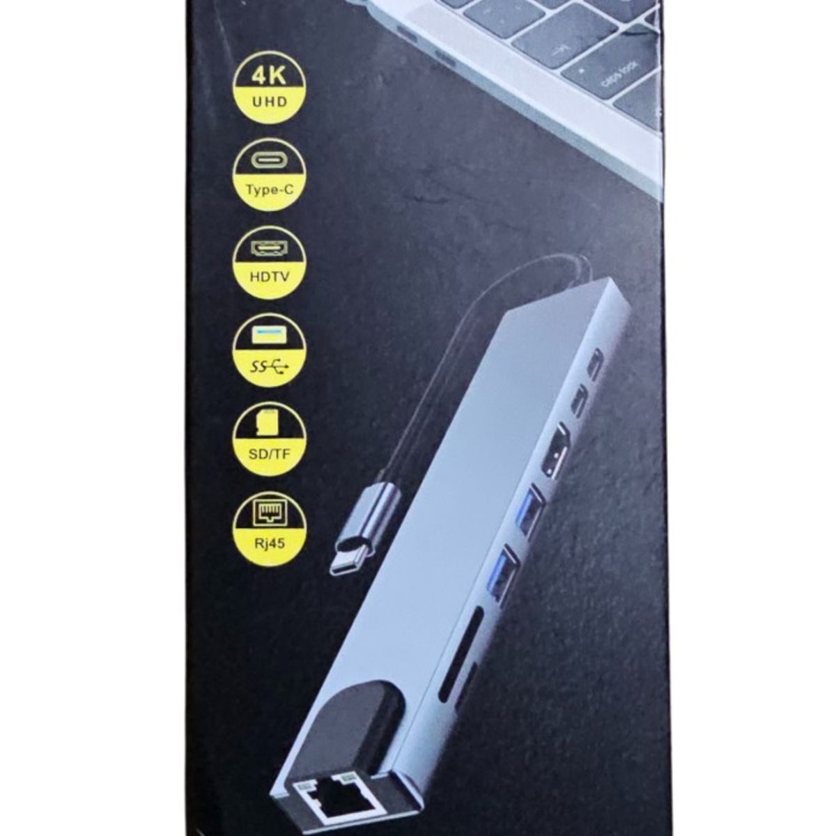 GENERICO - Hub Adaptador Tipo C 8 en 1