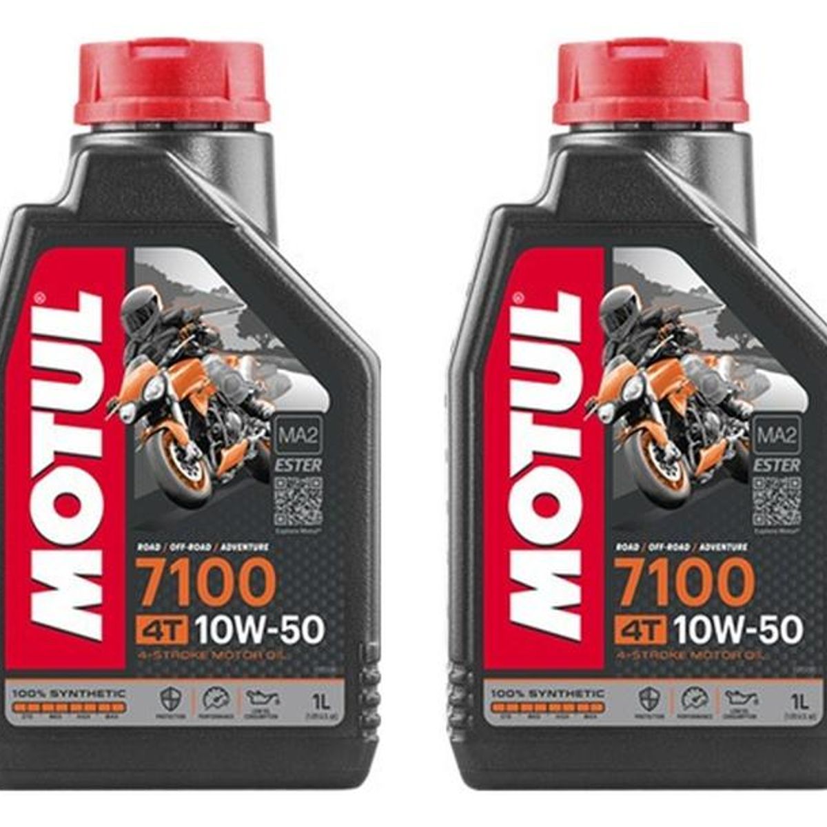 MOTUL - Aceite Para Motor Motul Sintético 10w-50 Para Motocuatriciclo De 4 Unidades X 1l  4l