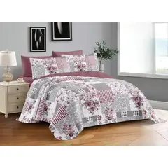 GENERICO - Quilt de Verano 2 plazas con Diseño Floral TFCC638