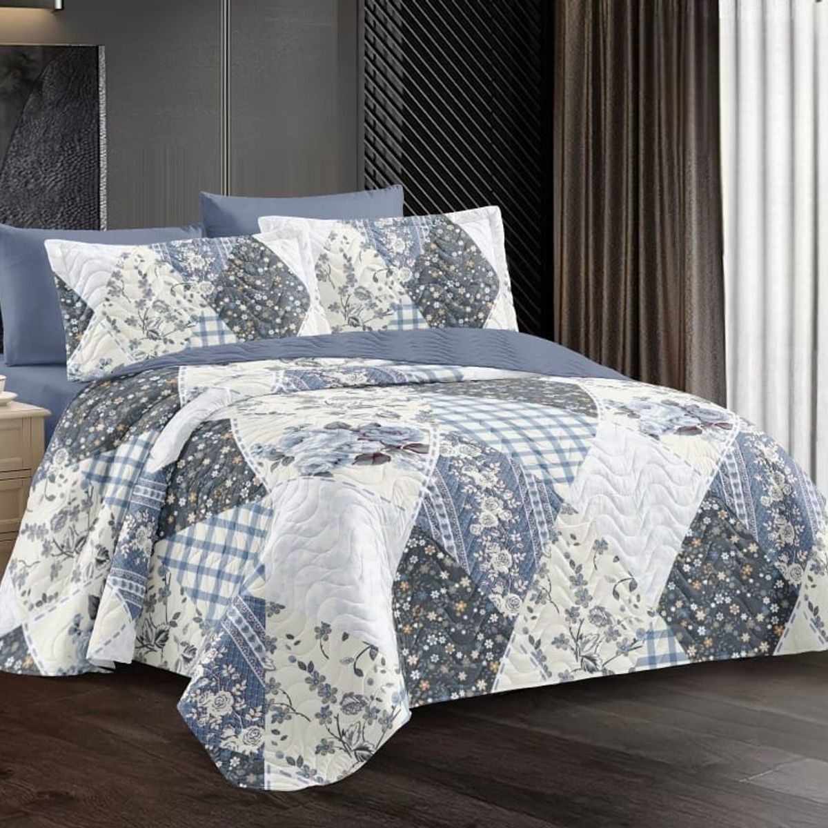 GENERICO - Quilt de Verano 2 plazas con Diseño  TFCC637