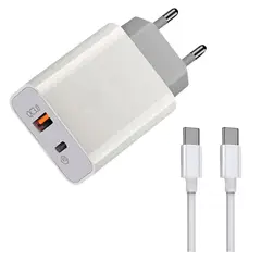 IRM - Cargador Para Samsung Android Super Rapido Tipo C + Usb 35w