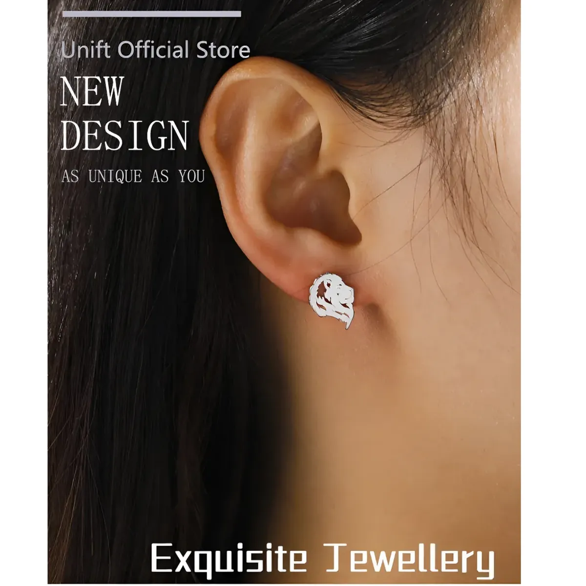 GENERICO - Aros Punk Leon silver Ring Hombre Mujer Moda