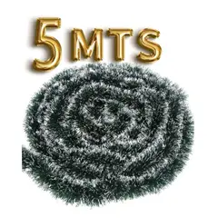 GENERICO - Guirnalda de Navidad Verde Con Borde Nieve 5 metros Decoración