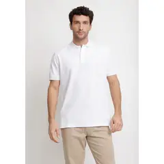 TRIAL - Polera Polo Pique Algodón Marini Blanco