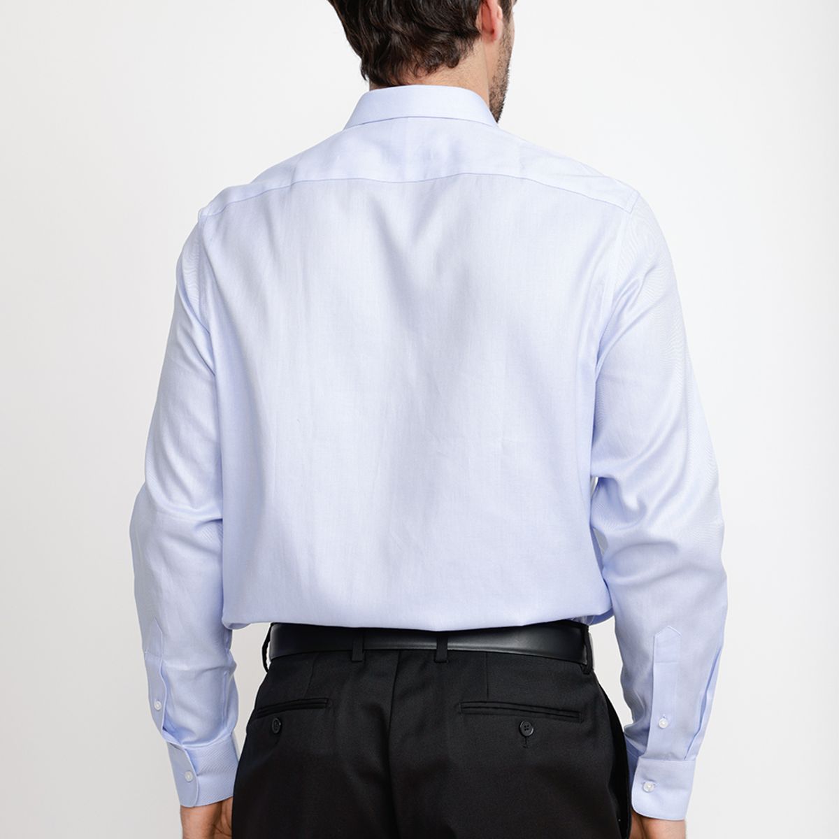 TRIAL - Camisa Hombre Formal Twill Classic Celeste