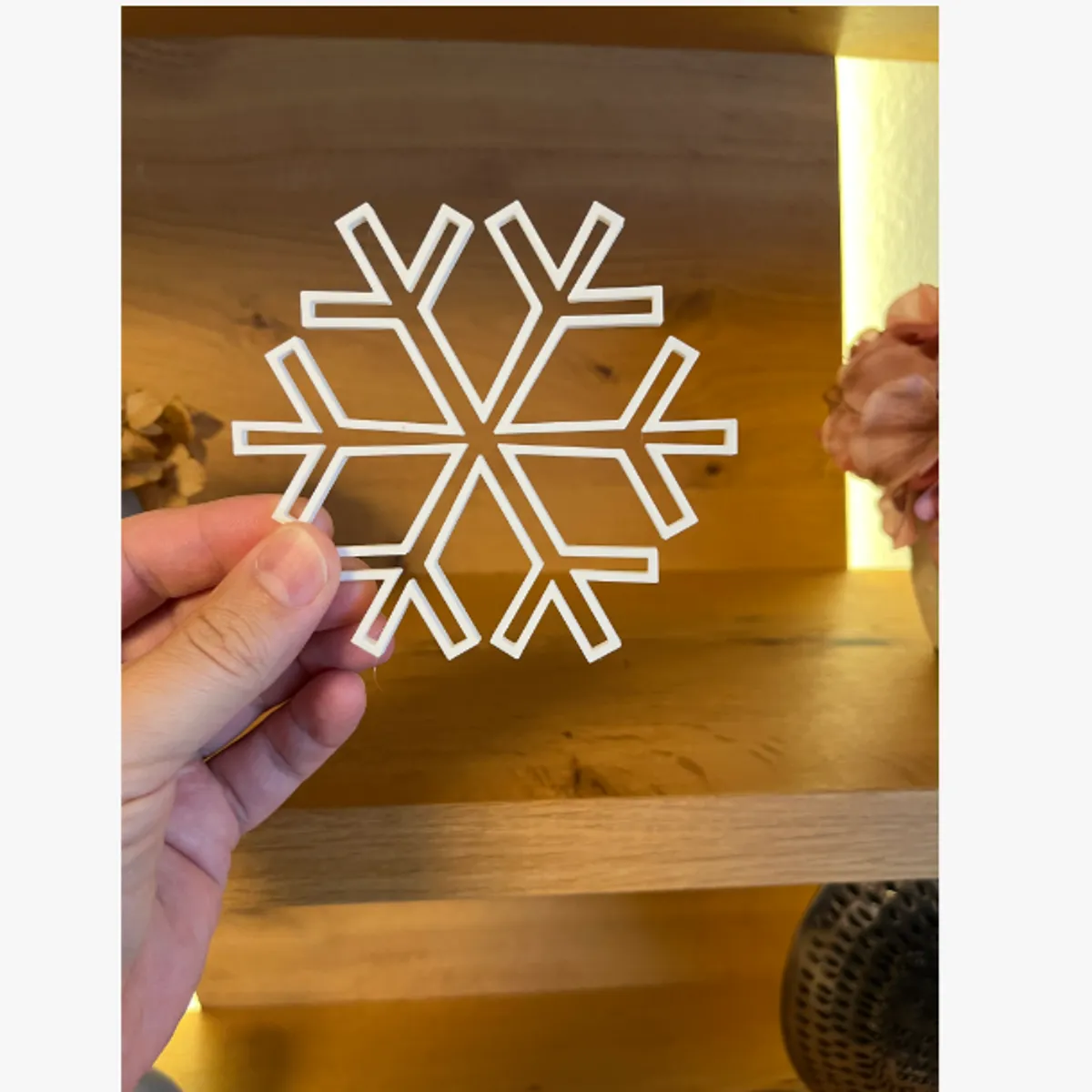 GENERICO - Posavasos y decoración de 6 copos de nieve