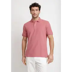 TRIAL - Polera Polo Pique Algodón Marini Rojo