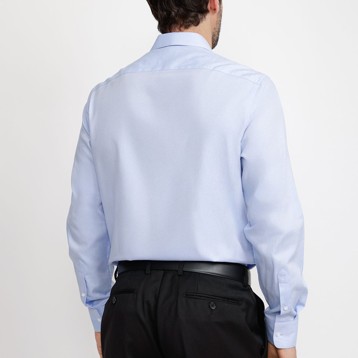 TRIAL - Camisa Hombre Formal Dobby Classic B Celeste