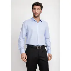 TRIAL - Camisa Hombre Formal Dobby Classic B Celeste
