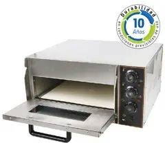 BOZZO - Horno Pizza Pizzero Electrico 1 Camara 40x40 cm
