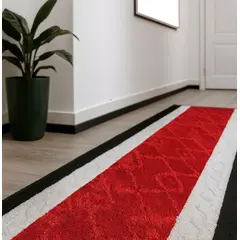 MROTTO - Alfombra Pasillo Rojo 70 cm x 5,5 metros ANTIDESLIZANTE Sin Terminacion