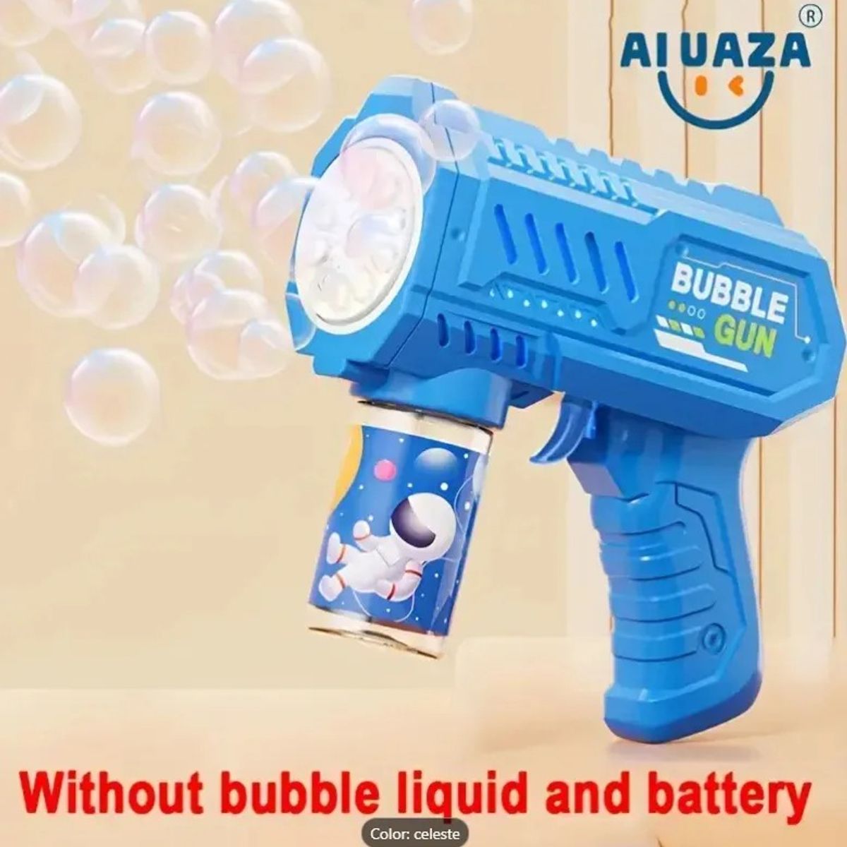 NO LOGO - Juguete Pistola De Burbujas Eléctrica Recargable Para Niños