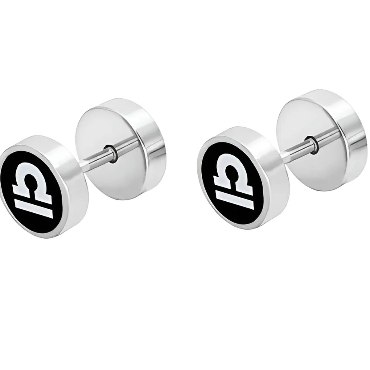 GENERICO - Aros Punk Silver Ring Signo Libra Hombre Mujer Moda