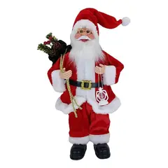 NO LOGO - Viejo Pascuero 60cm Decoración De Mesa Interior Santa Claus Rojo