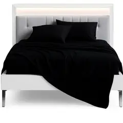 ARMONIA - Sábana 2 Plazas 800 Hilos Liso Rojo v3 7EF