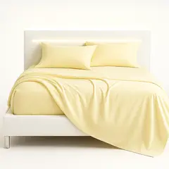 ARMONIA - Sábana Plaza y Media Plazas 800 Hilos Liso Rojo v6