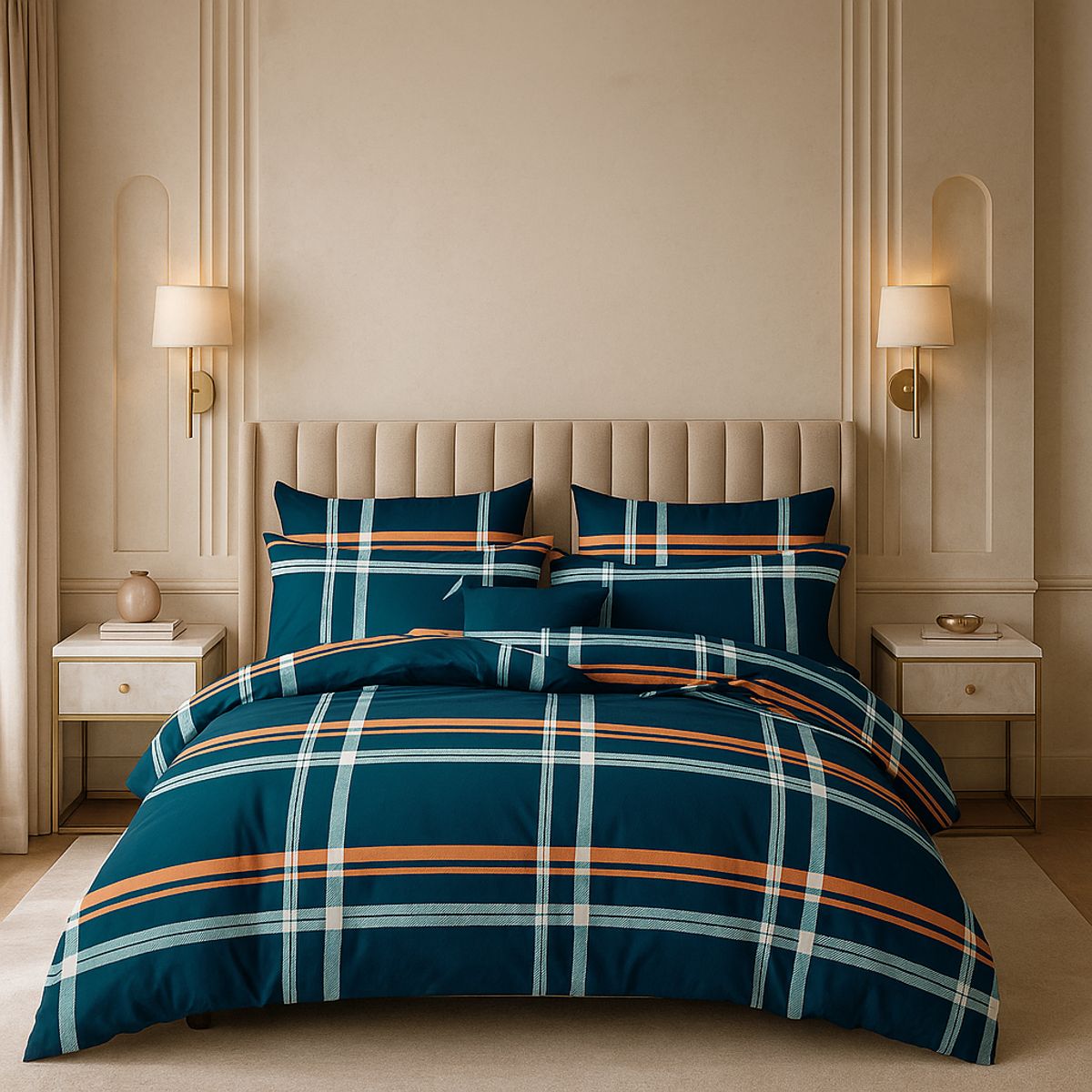 ARMONIA - Sábana King 800 Hilos Diseño Americano 836F 7EF