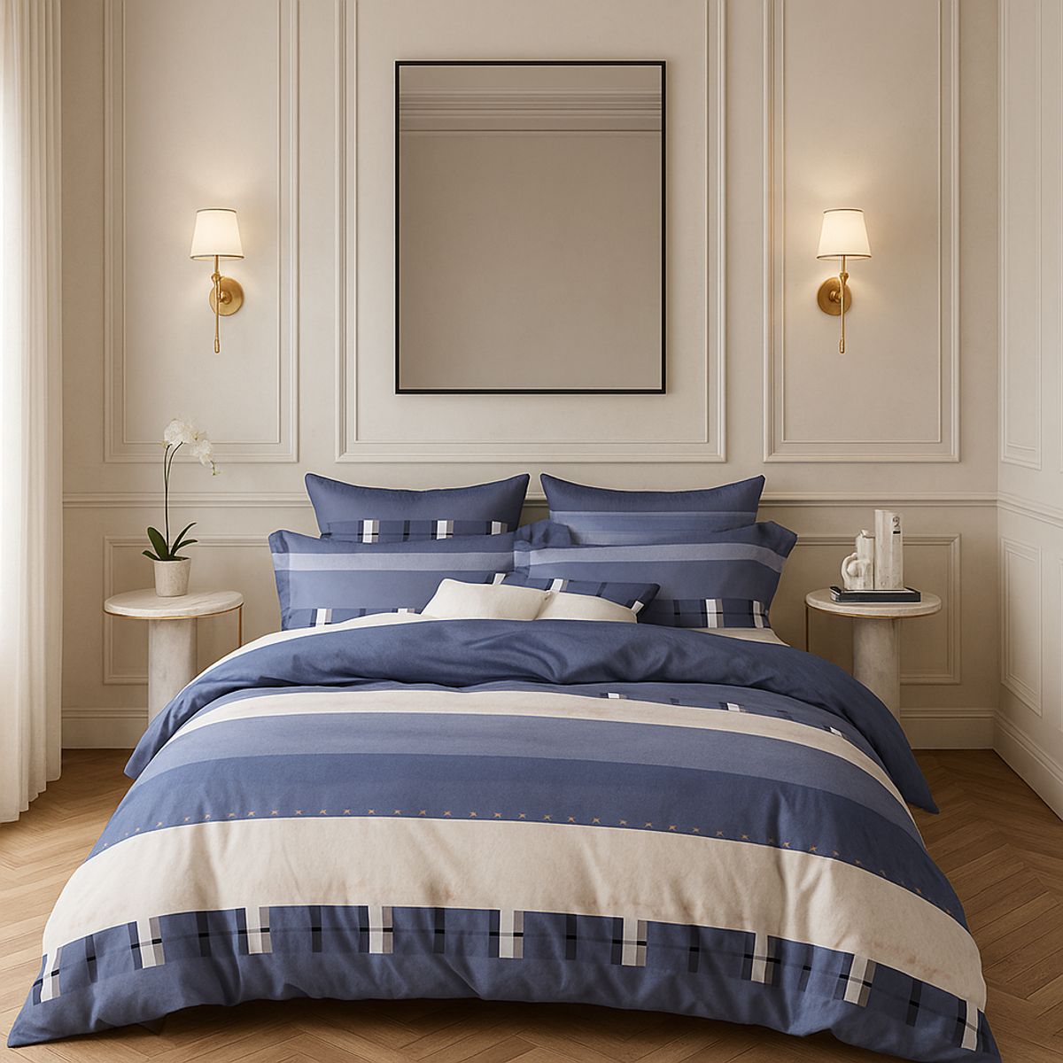 ARMONIA - Sábana King 800 Hilos Diseño Americano 834I 7EF